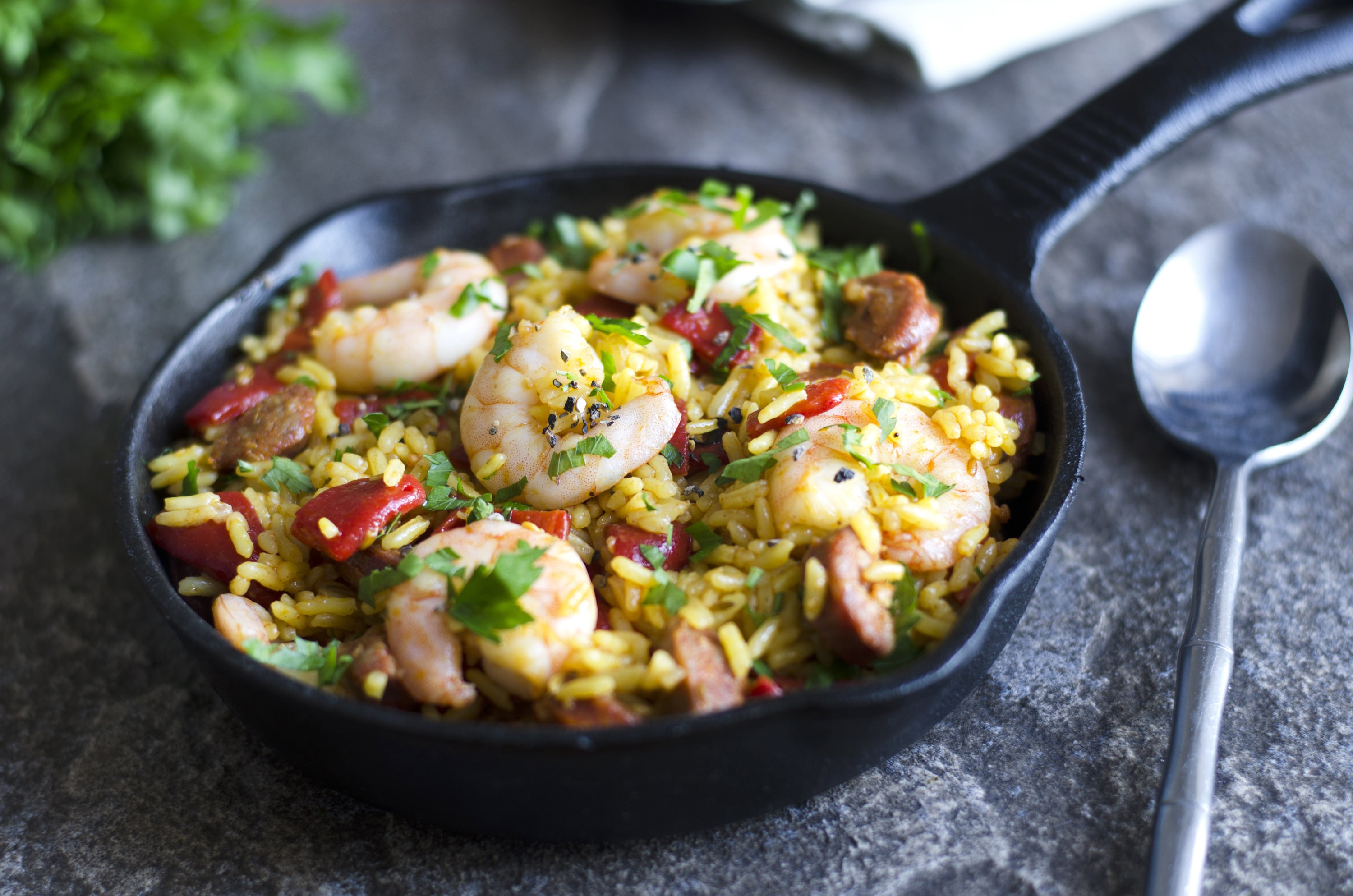 Shrimps mit Paprikareis Rezept | VidaVida