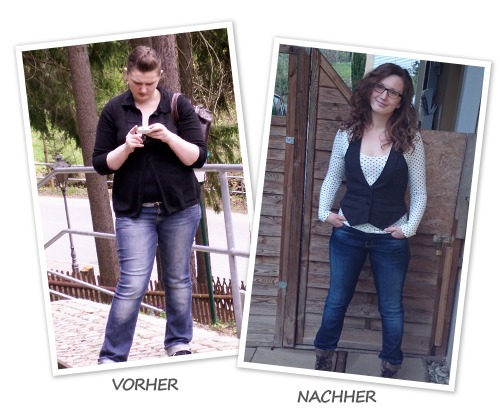 Kristina S. vor und nach ihrer Abnahme von 15 kg