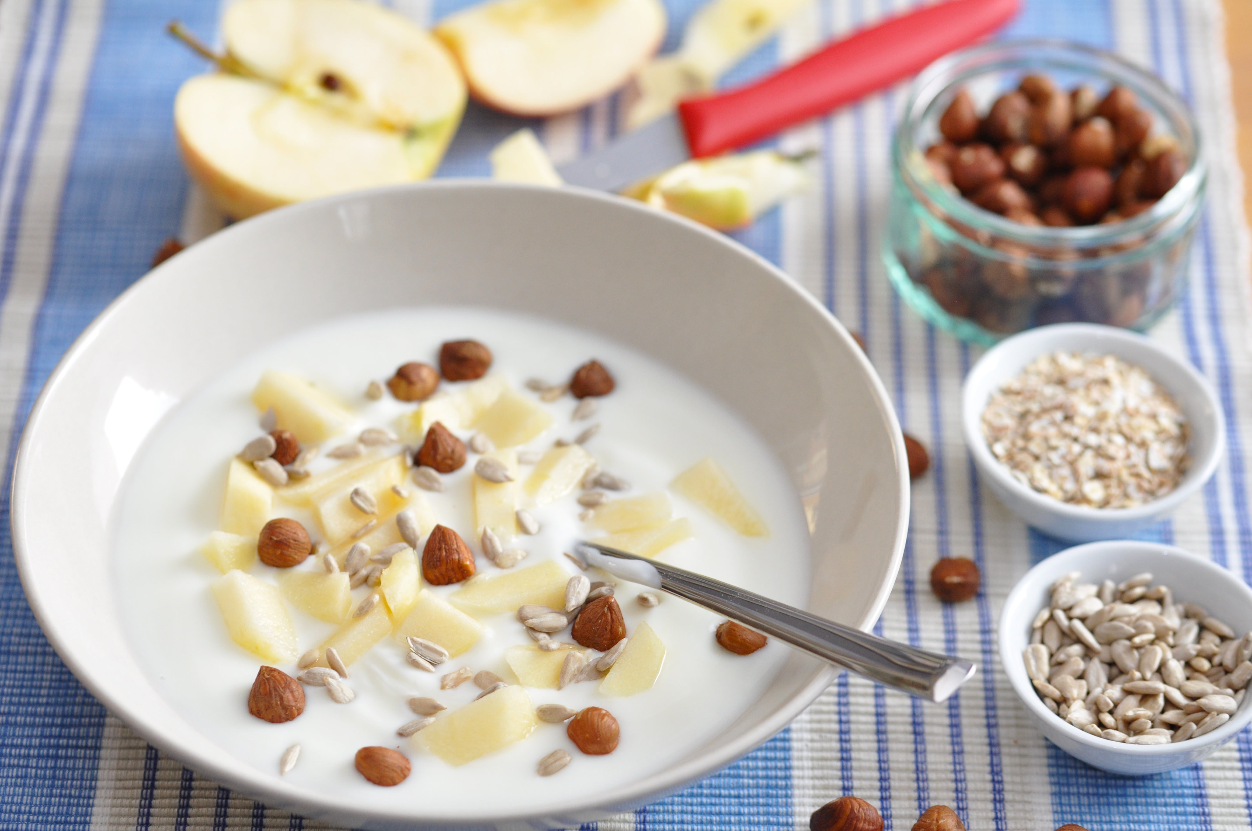 Müsli mit Sonnenblumenkernen, Joghurt &amp; Obst | VidaVida Rezept