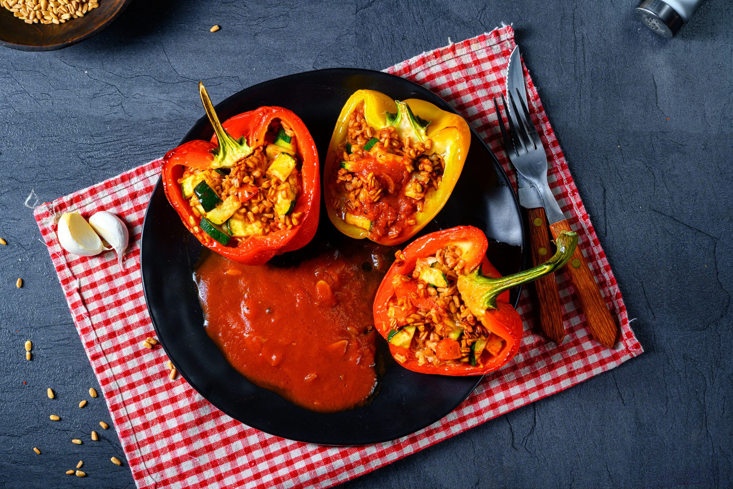 Gefüllte Paprikaschote vegan | VidaVida Rezept