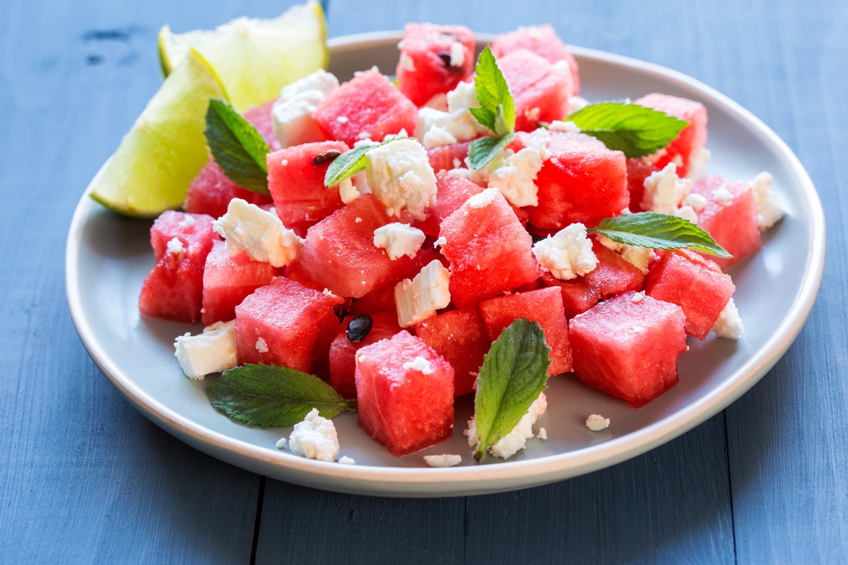 Sommersalat Wassermelone Feta Rezept Vidavida | My XXX Hot Girl