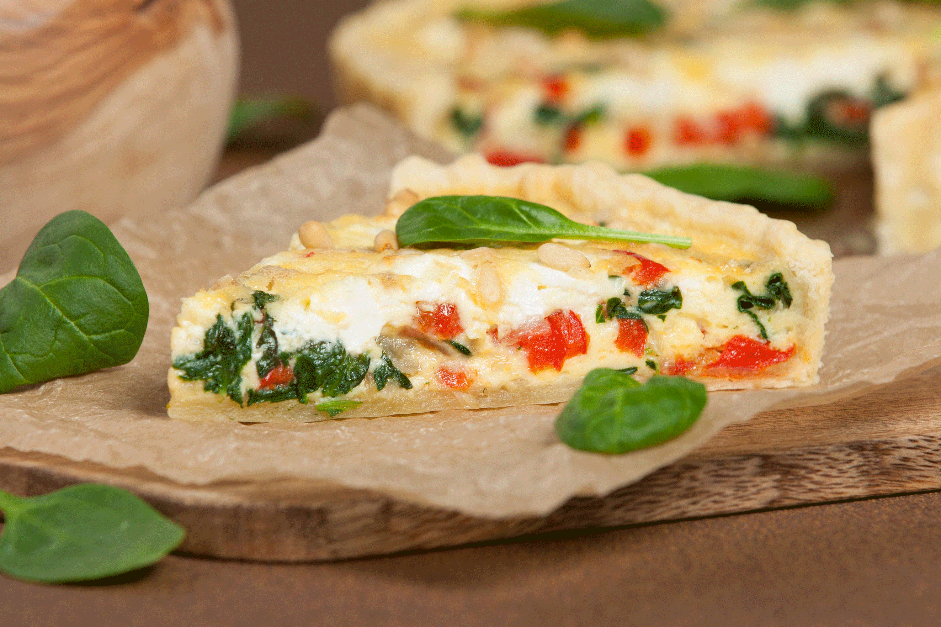 Vegetarische Spinat-Quiche Rezept | VidaVida