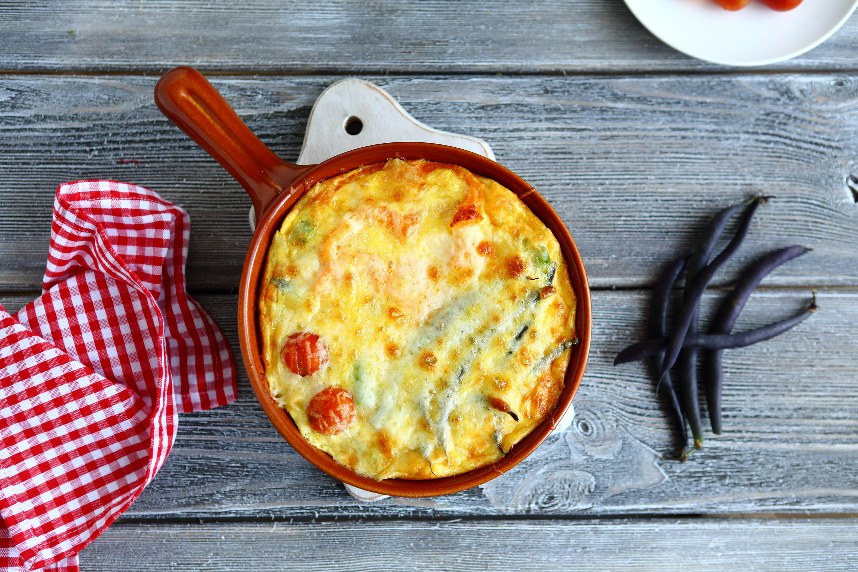 Bohnen-Schinken-Gratin