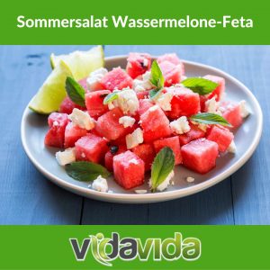 Rezept: Sommersalat Wassermelone-Feta