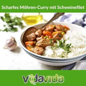 VidaVida-Rezept: Scharfes Möhren-Curry mit Schweinefilet