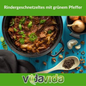 Rezept: Rindergeschnetzeltes mit grünem Pfeffer