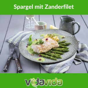 Diätrezept: Spargel mit Zanderfilet