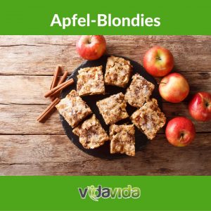 Backrezept zum Abnehmen: Apfel-Blondies