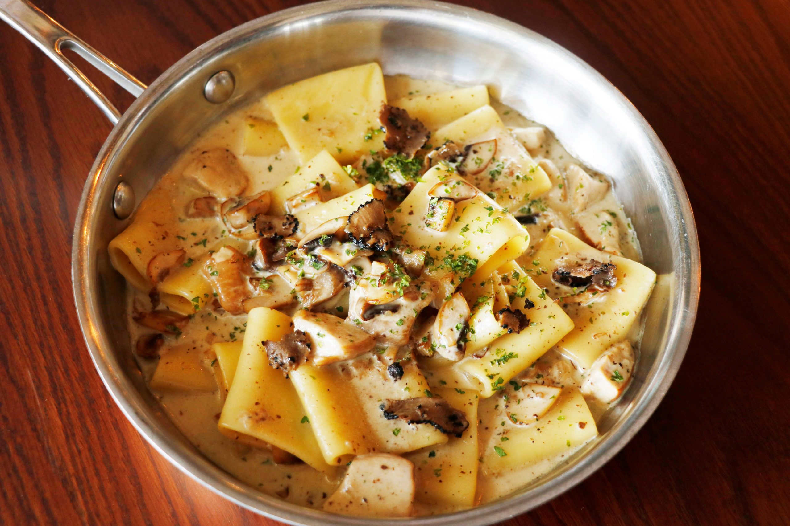 Pasta mit Maronensauce und Champignons | VidaVida